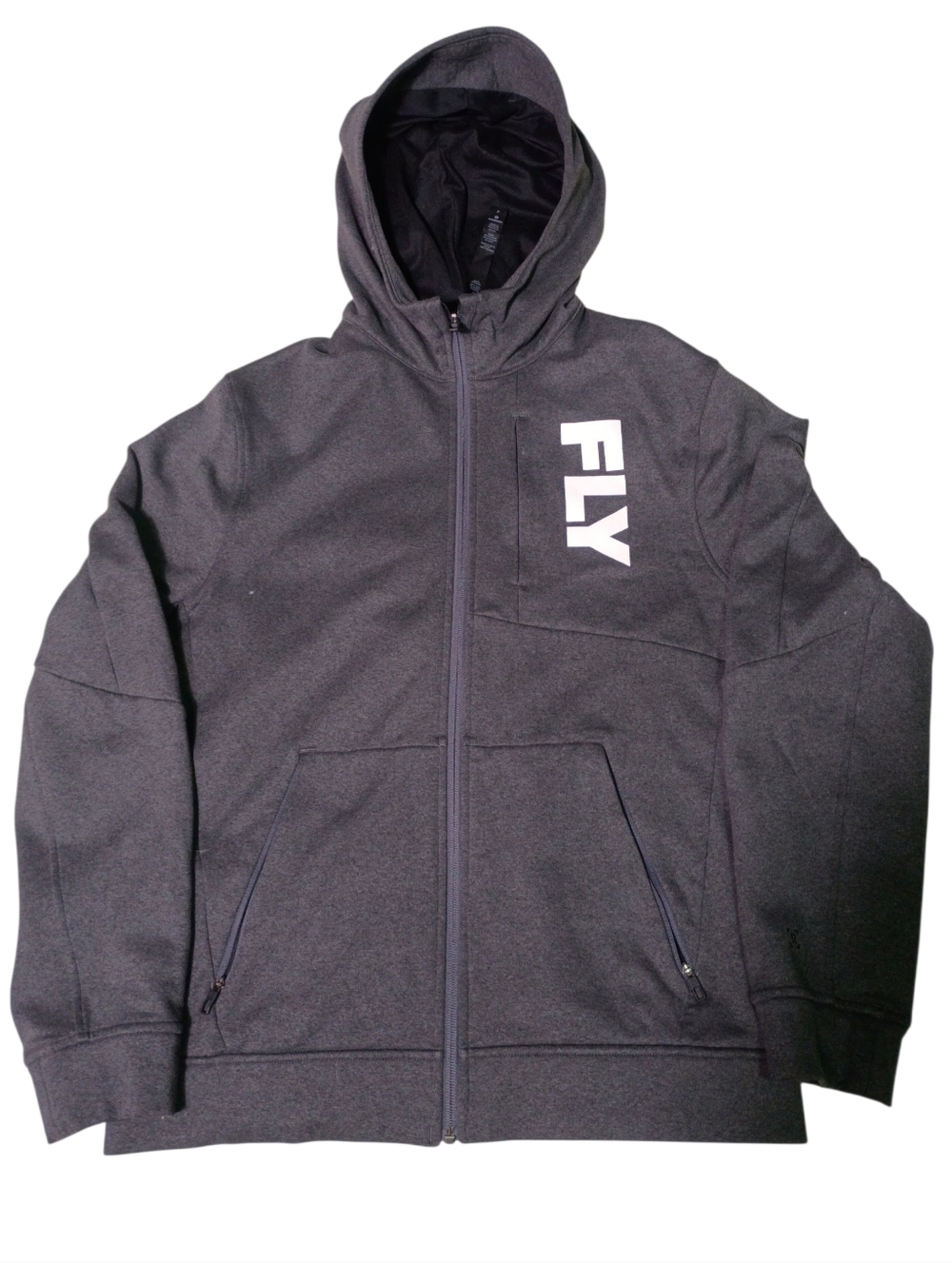 lululemon athletica Dark Gray Full-Zip Hoodie with FLY Print